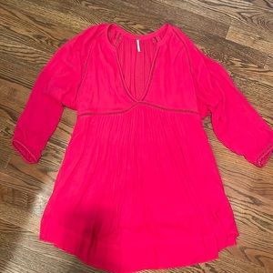 Free People size large hot pink dress